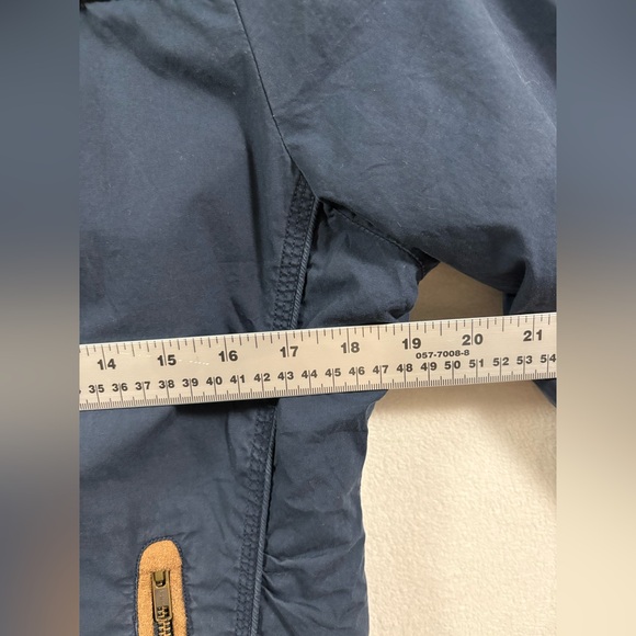 Free ship - Roadster Co. Women's Navy and Tan Bomber Jacket - Picture 8 of 9